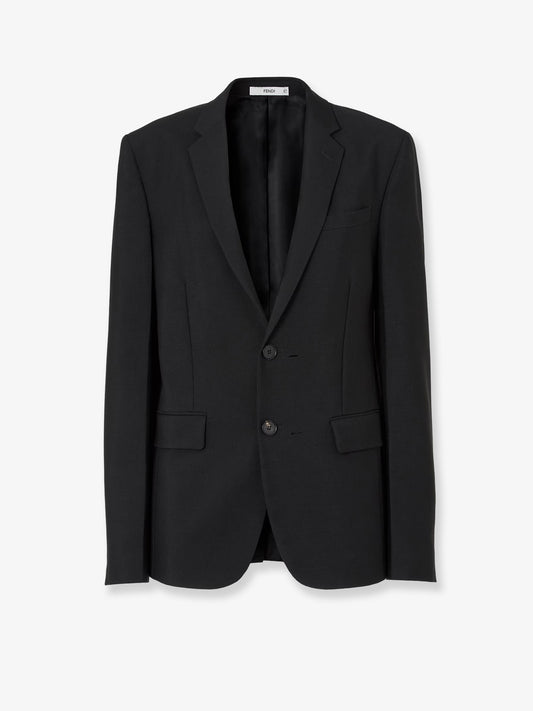 Black kid mohair blazer