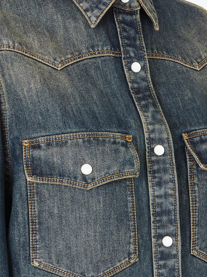 Washed-out denim shirt thumbnail