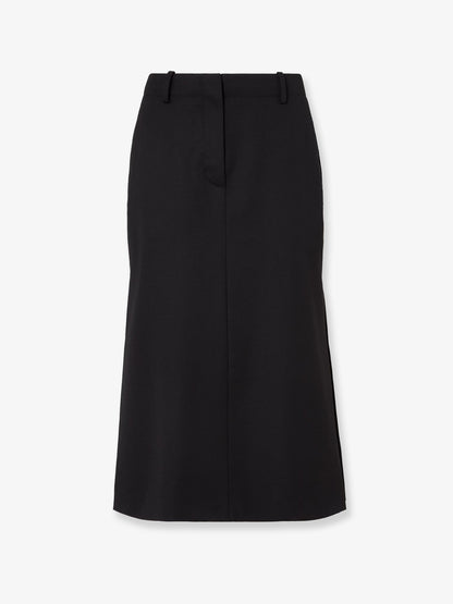 Black Grain de Poudre skirt thumbnail
