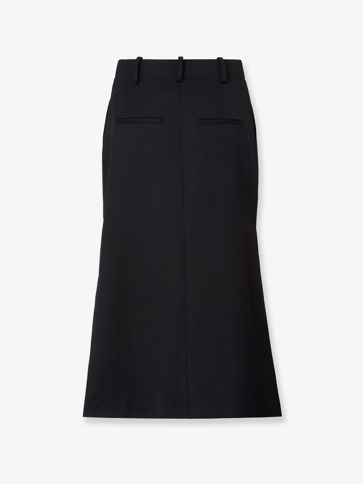 Black Grain de Poudre skirt