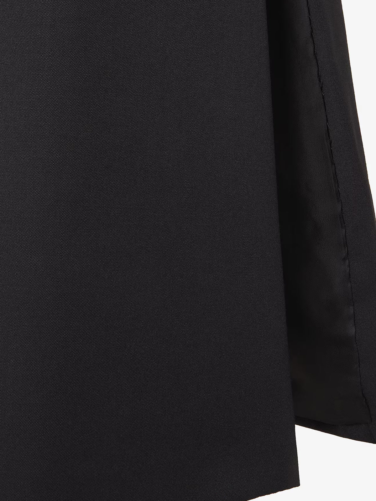 Black Grain de Poudre skirt