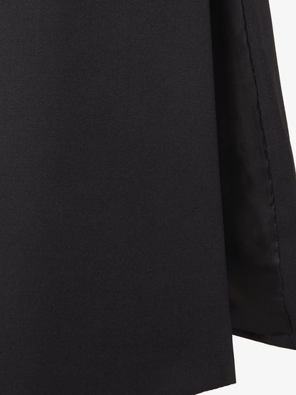 Black Grain de Poudre skirt thumbnail