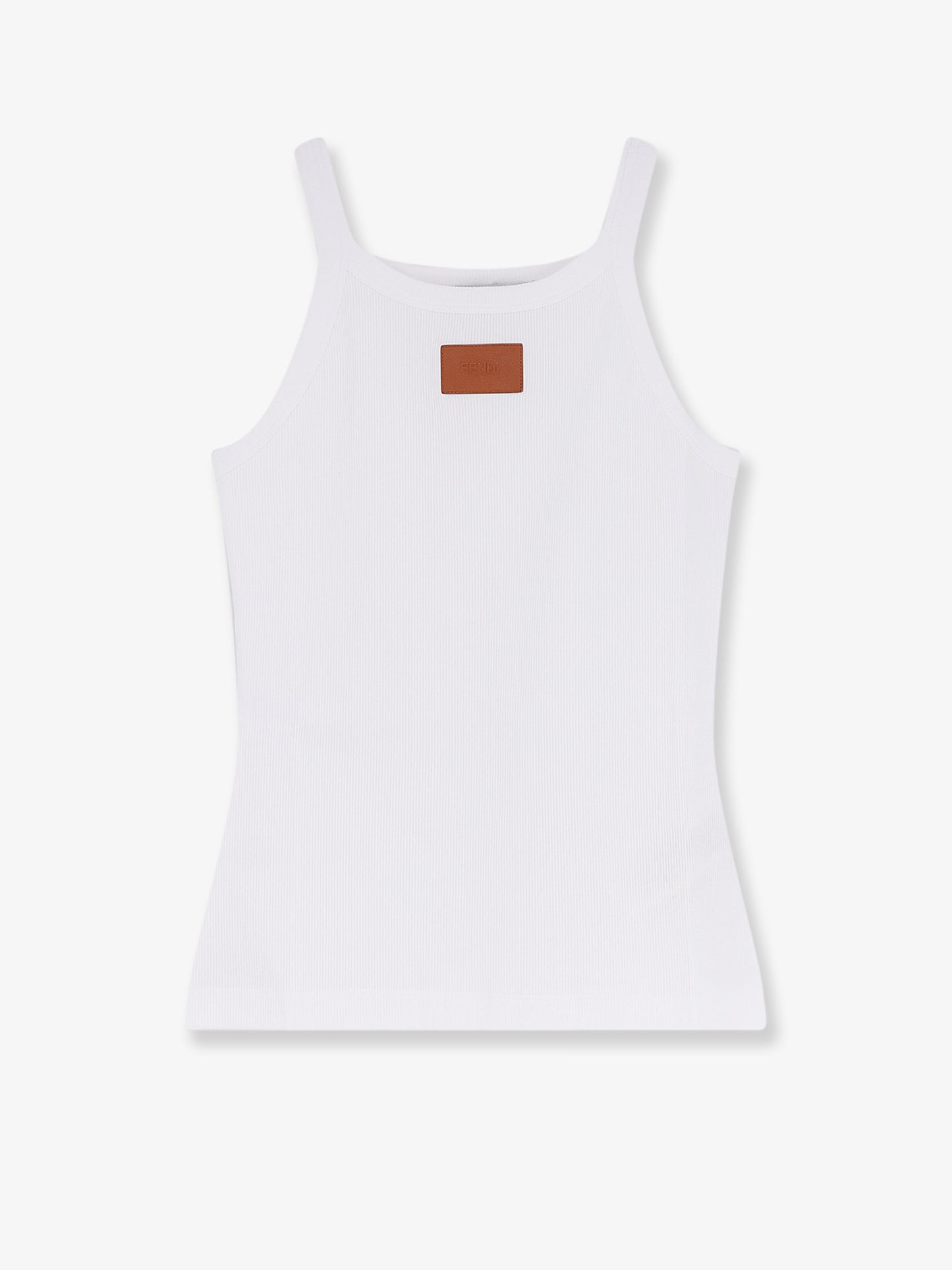 Ribbed cotton tank top