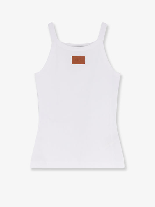 Ribbed cotton tank top