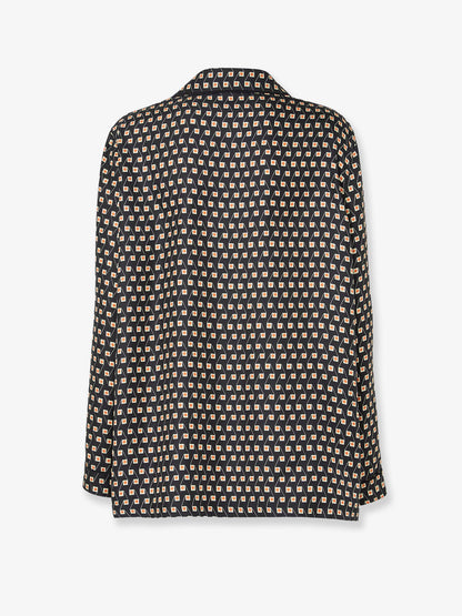 Pajamas printed silk shirt thumbnail