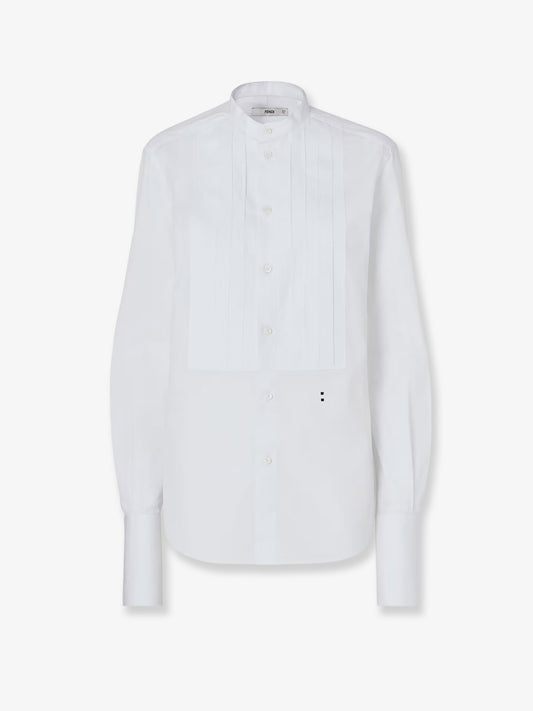 White popeline shirt