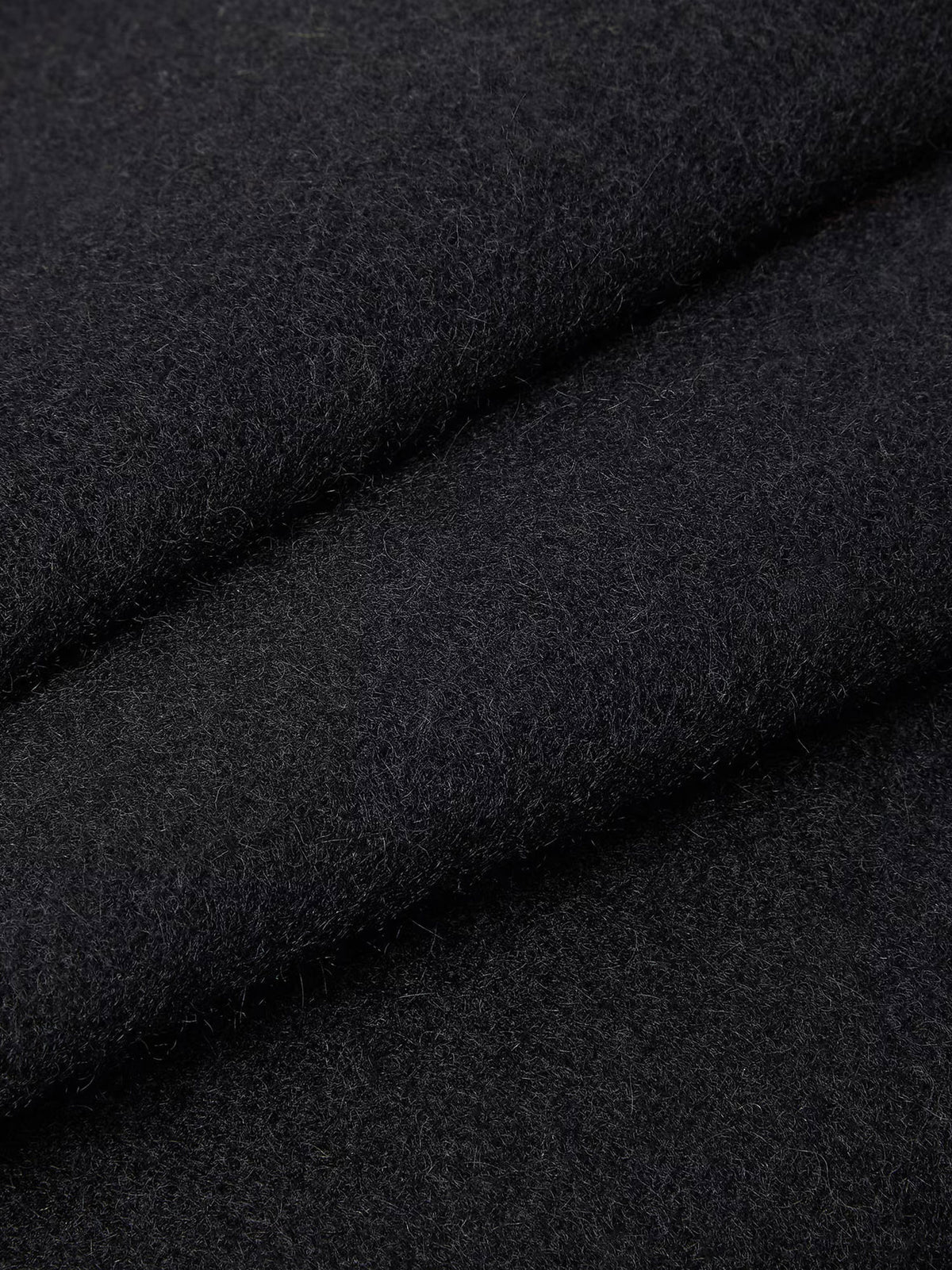 Sciarpa double-face in lana e cashmere FF Zucca nera