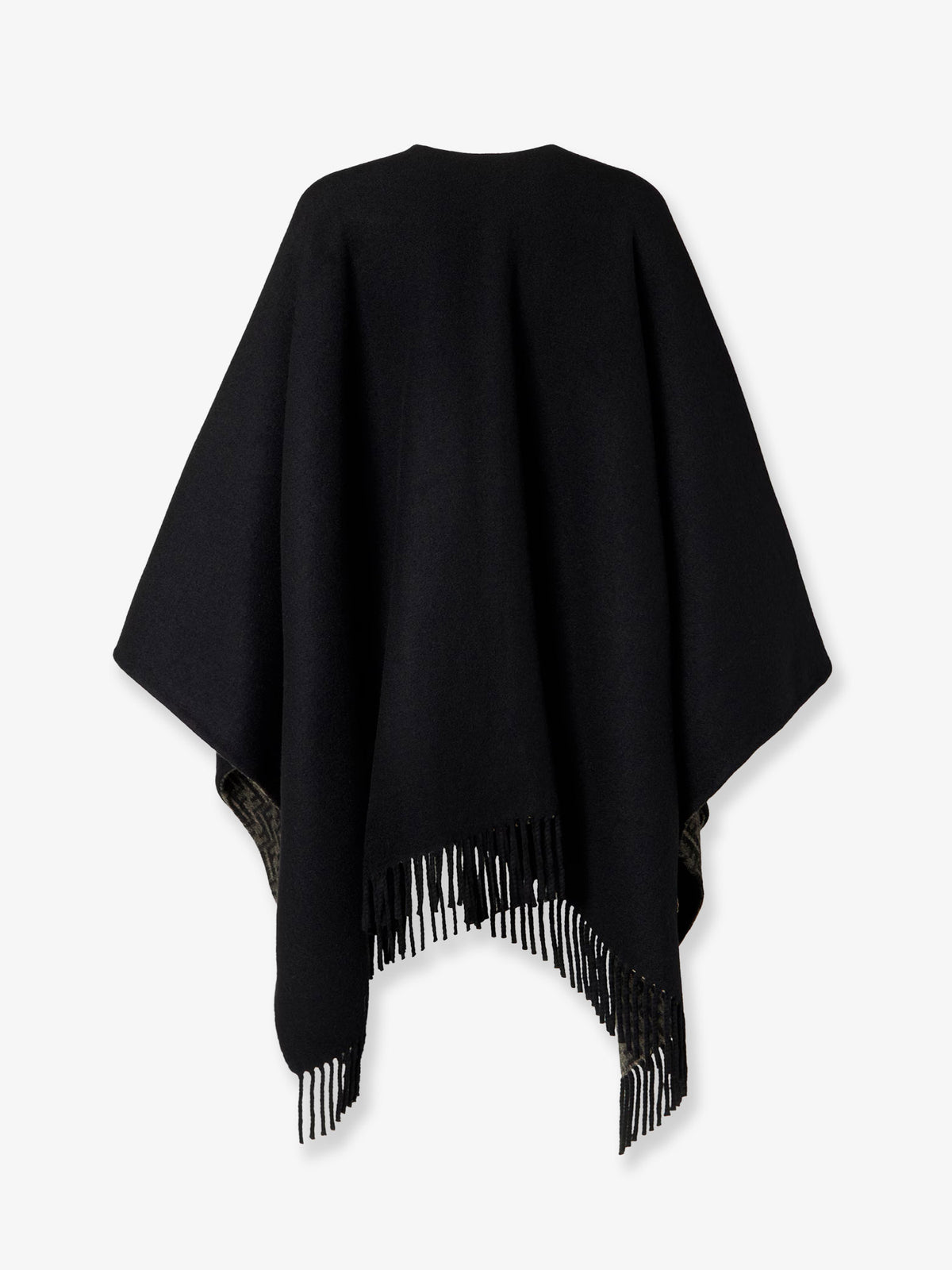 FF pumpkin wool and cashmere cape