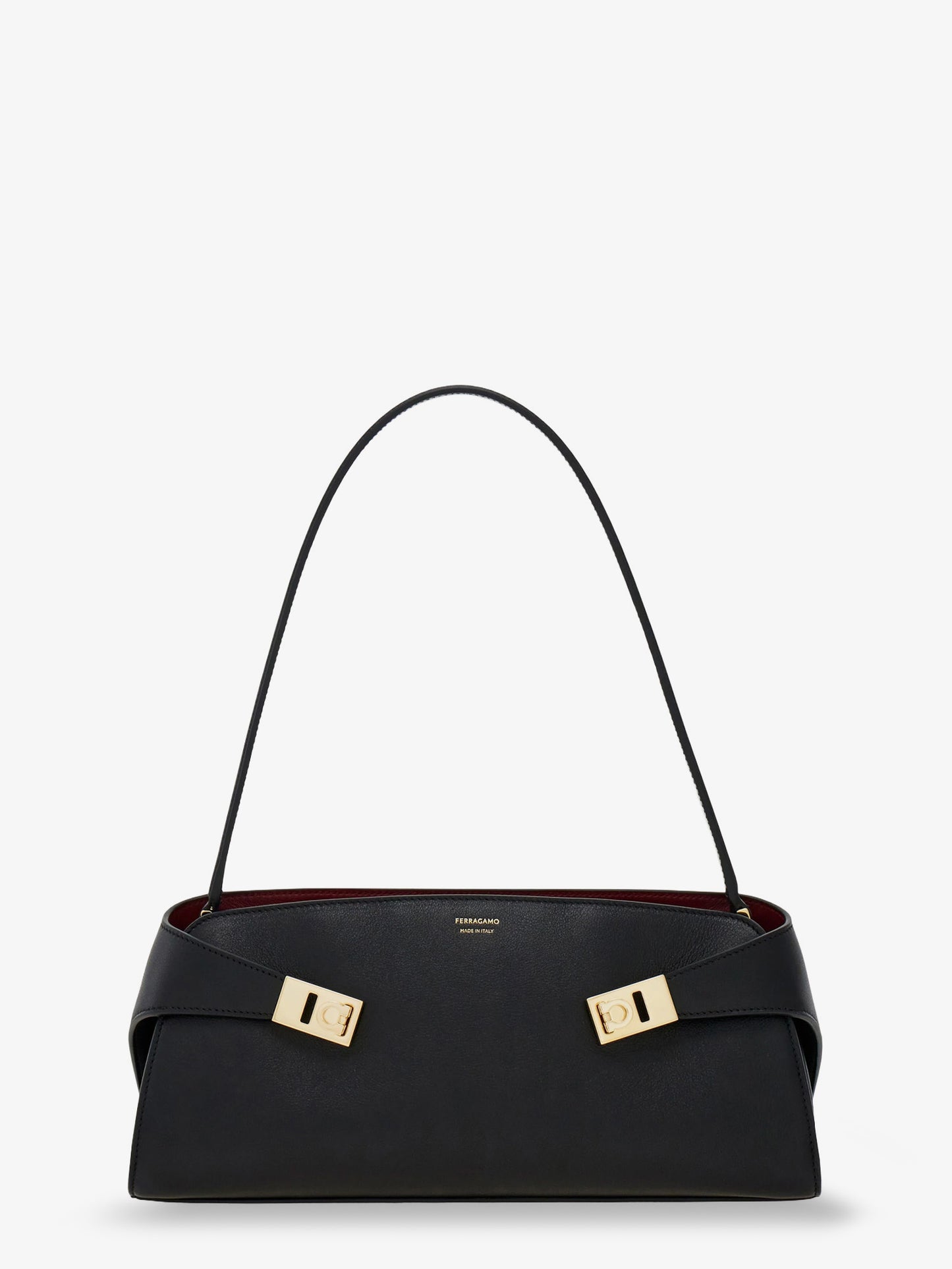 Hug East-West leather shoulder bag