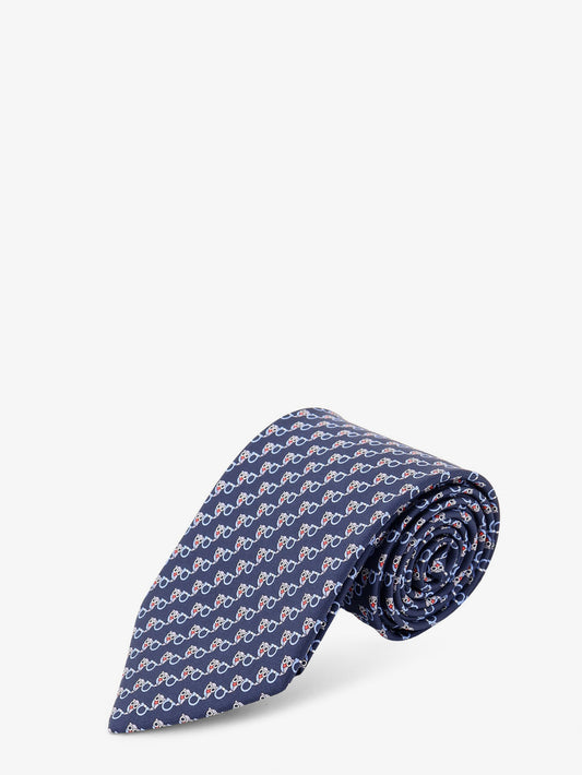 Silk tie with Owl print