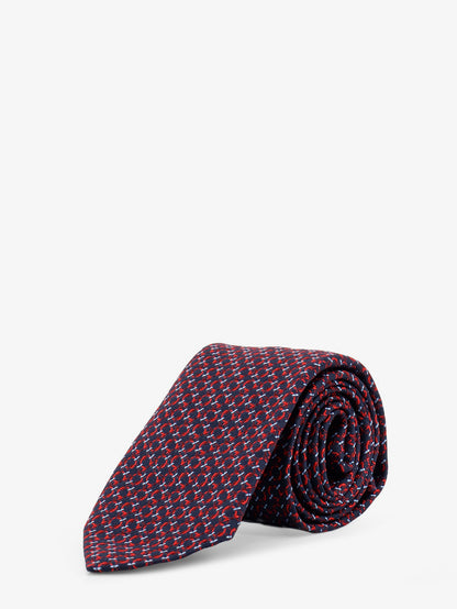 Crema silk tie with Intreccio print thumbnail