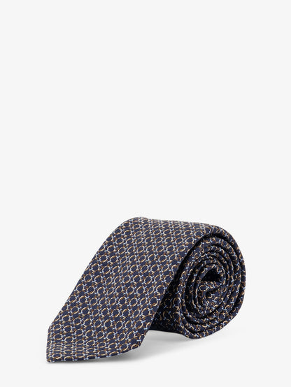 Crema silk tie with Intreccio print thumbnail