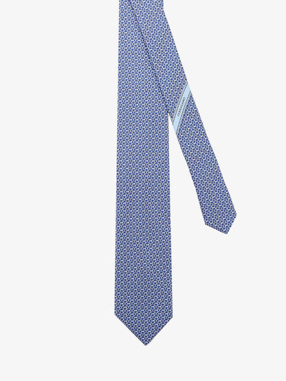 Silk tie with Intreccio print thumbnail