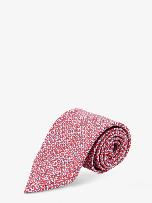 Silk tie with Intreccio print
