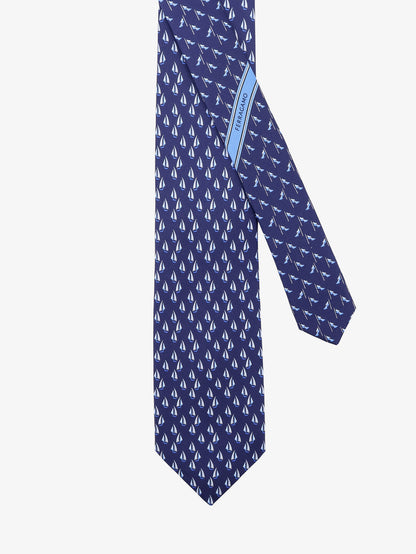 Catamarano silk tie with Nautica print thumbnail