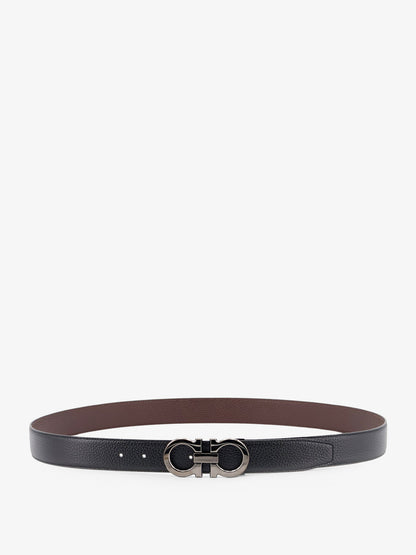 Reversible hammered leather belt thumbnail