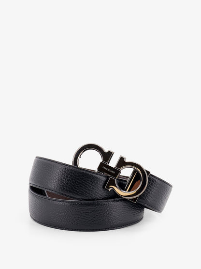 Reversible hammered leather belt thumbnail