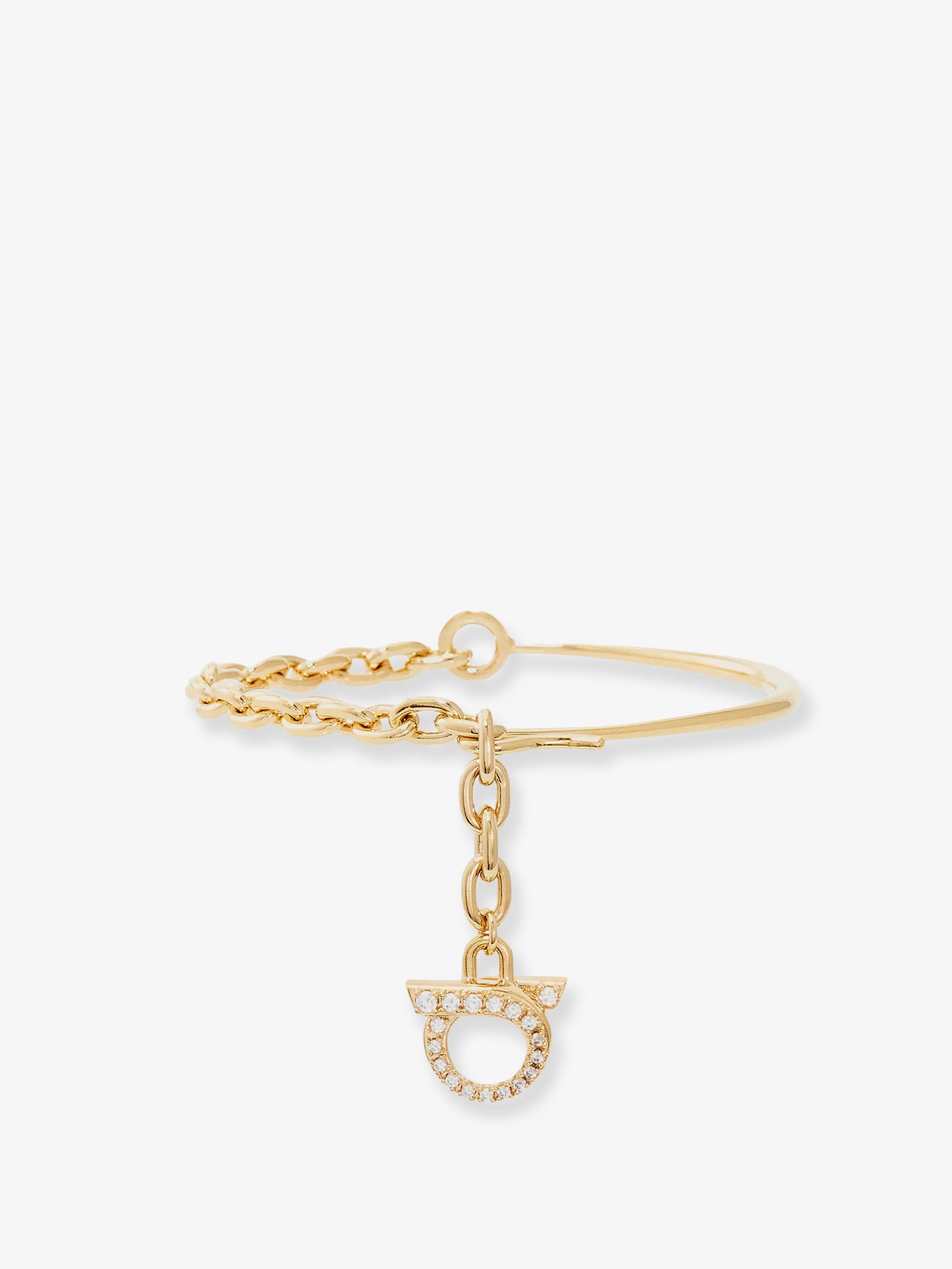 Brass bracelet with Gancini detail