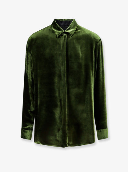 Viscose and silk blend shirt thumbnail