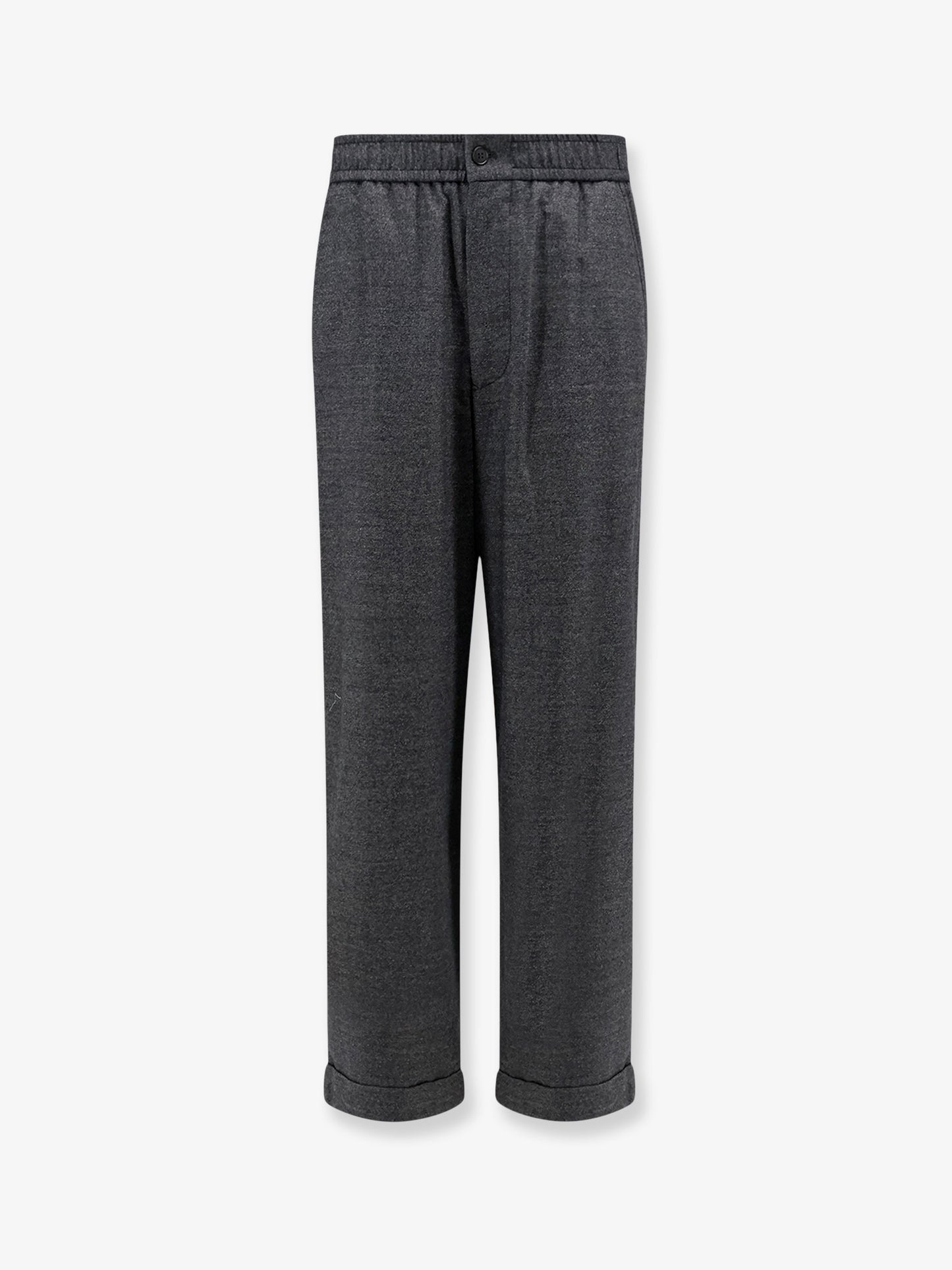 Over virgin wool and cashmere trousers
