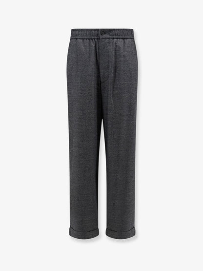 Over virgin wool and cashmere trousers thumbnail