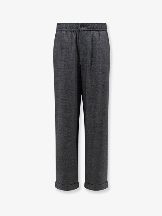 Over virgin wool and cashmere trousers