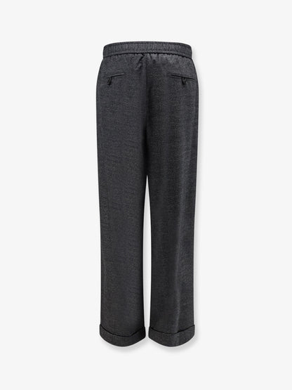 Over virgin wool and cashmere trousers thumbnail