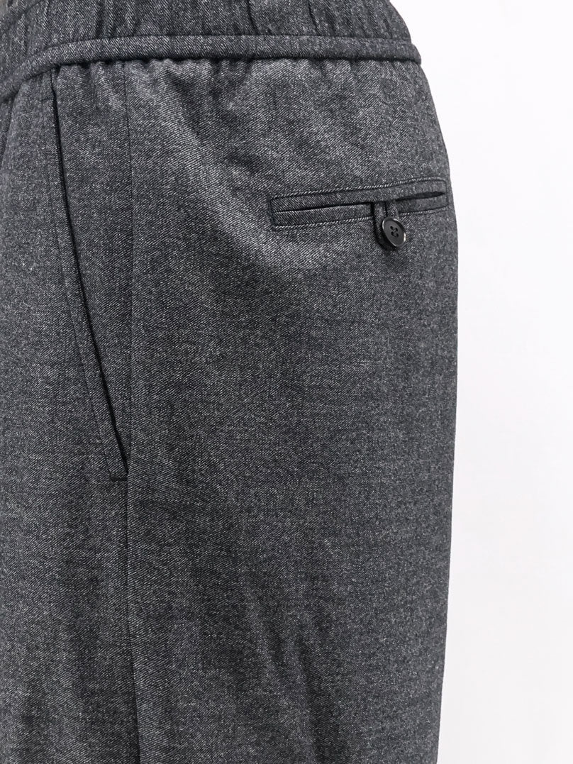 Over virgin wool and cashmere trousers