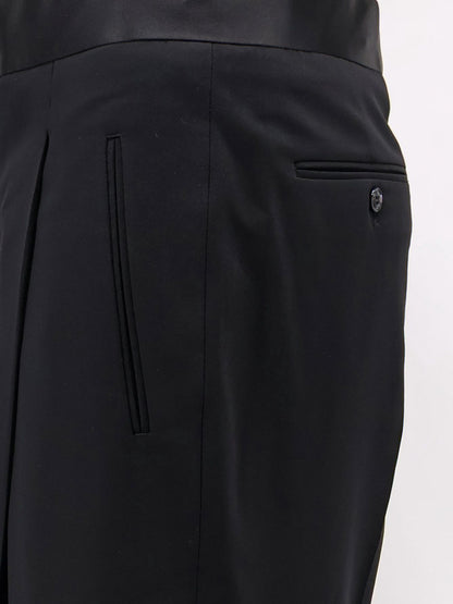Black Tailored wool trousers thumbnail