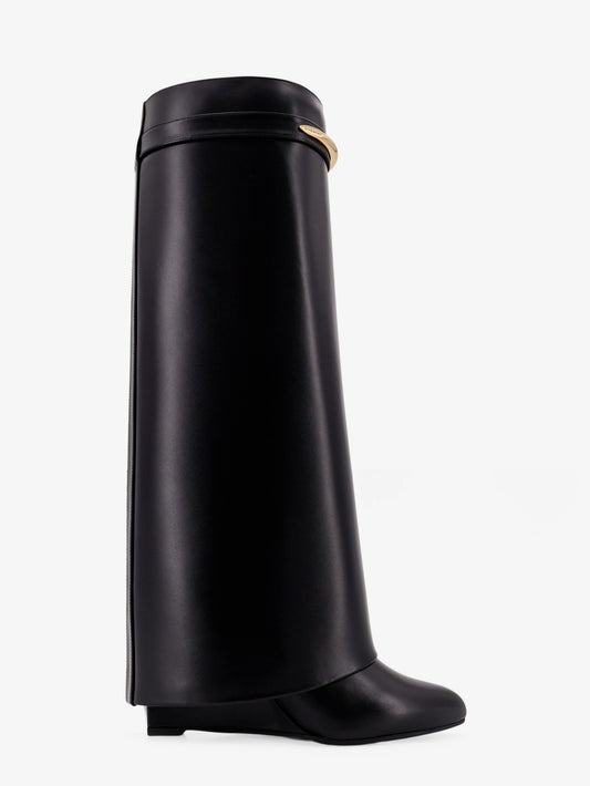 Shark leather boots