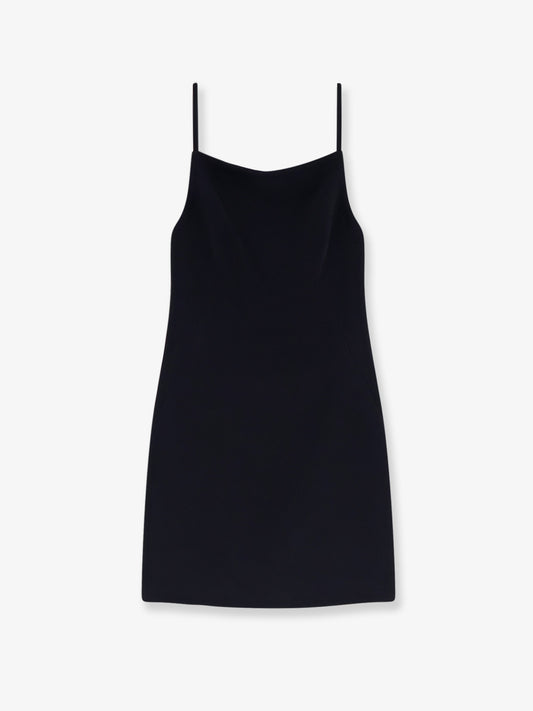 Viscose blend mini dress