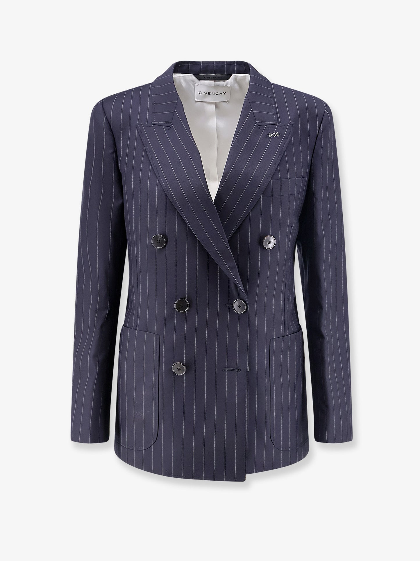 Double-breasted wool blazer