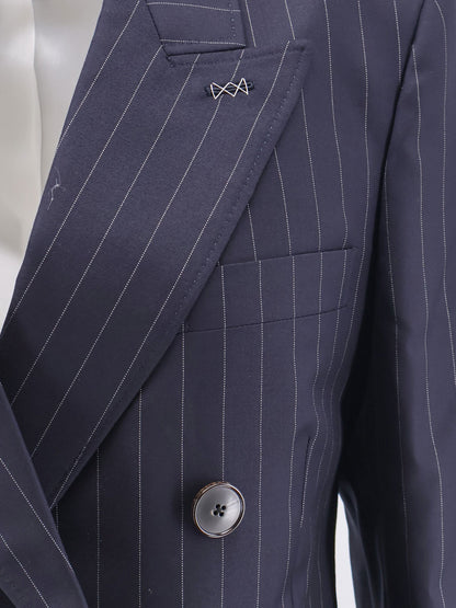 Double-breasted wool blazer thumbnail