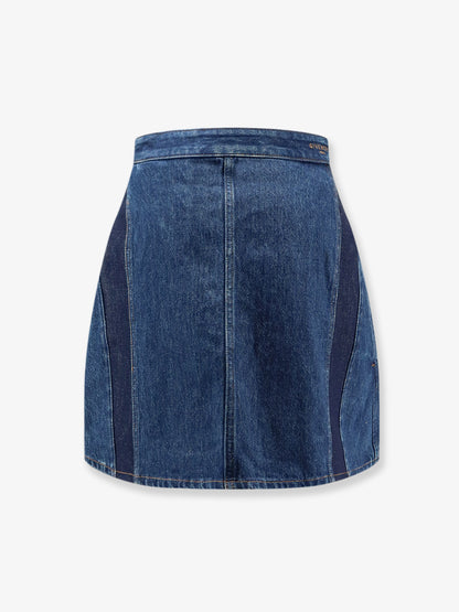 Cocoon denim blue mini skirt thumbnail