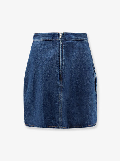 Cocoon denim blue mini skirt thumbnail
