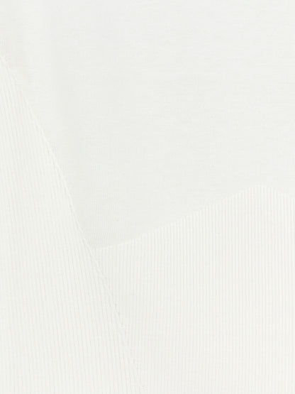 Cropped cotton and silk polo shirt thumbnail