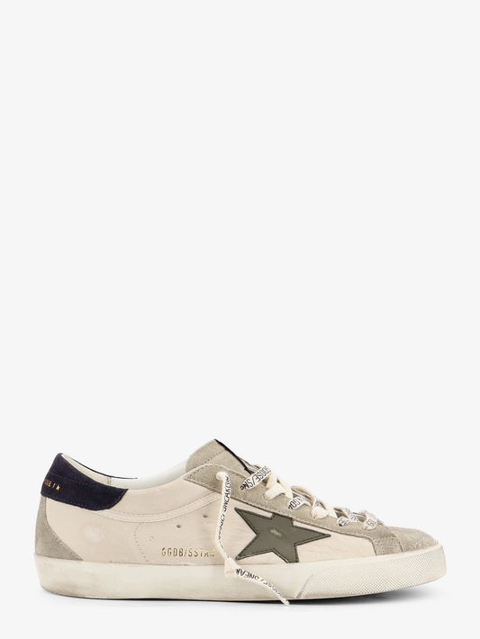 Super-star leather and suede sneakers with iconic side logo