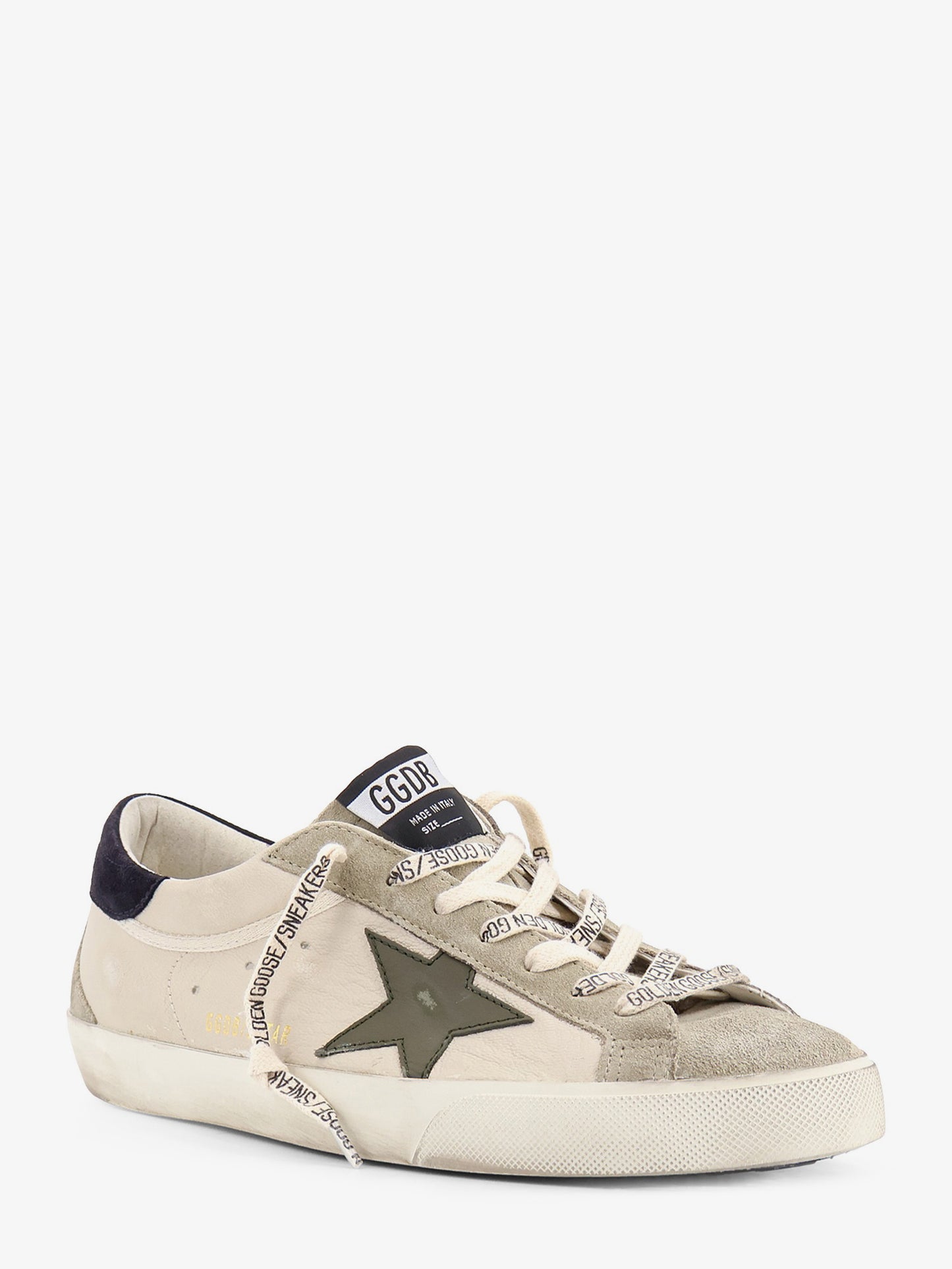 Super-star leather and suede sneakers with iconic side logo