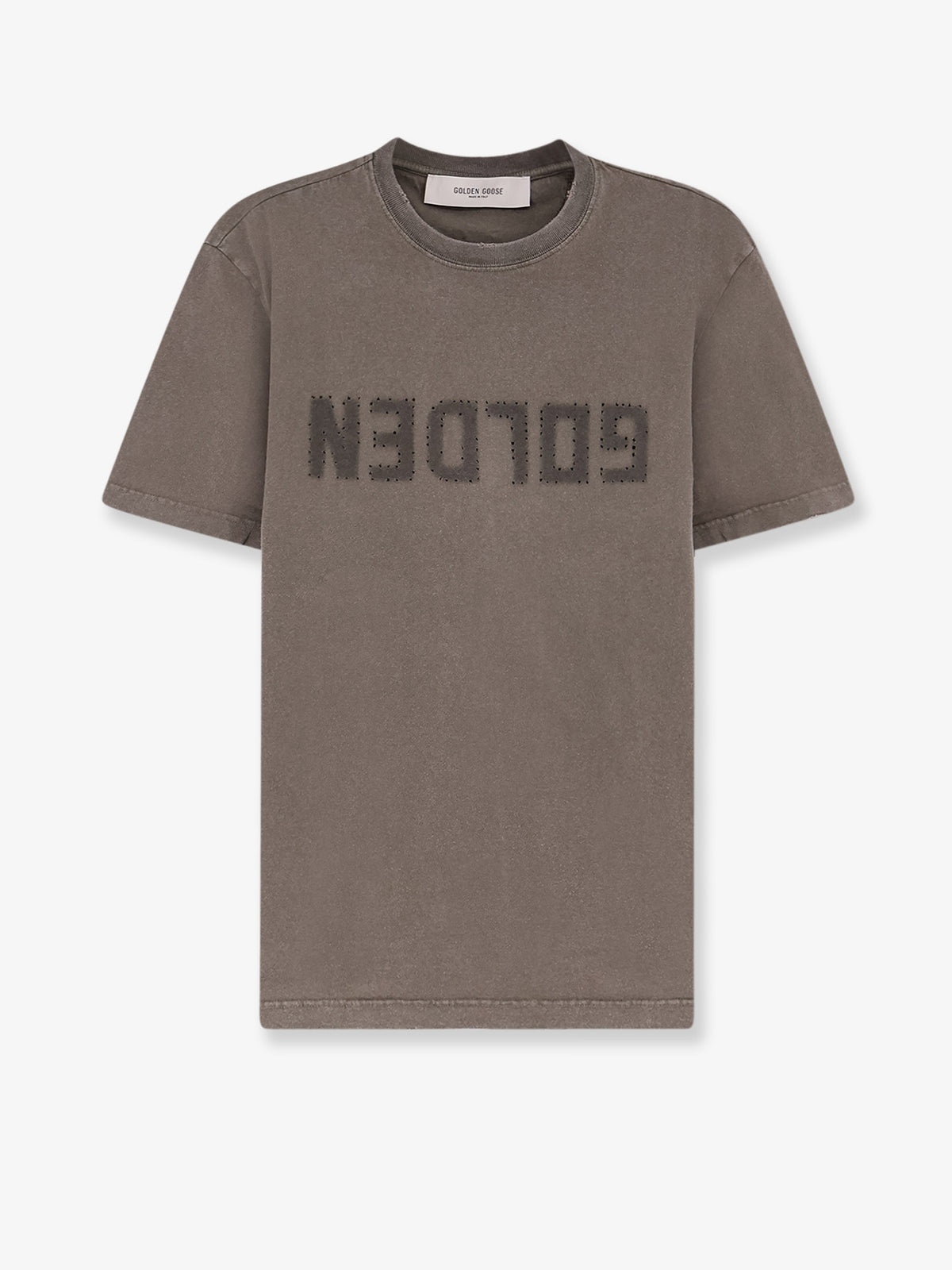Regular Distressed cotton t-shirt