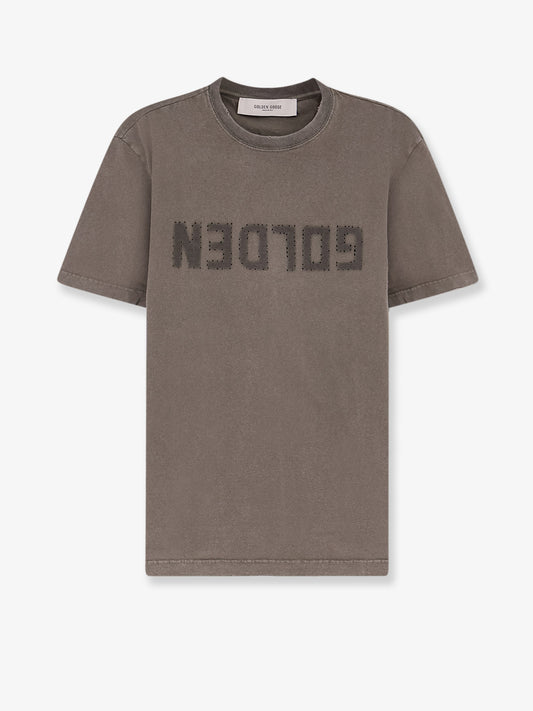 Regular Distressed cotton t-shirt