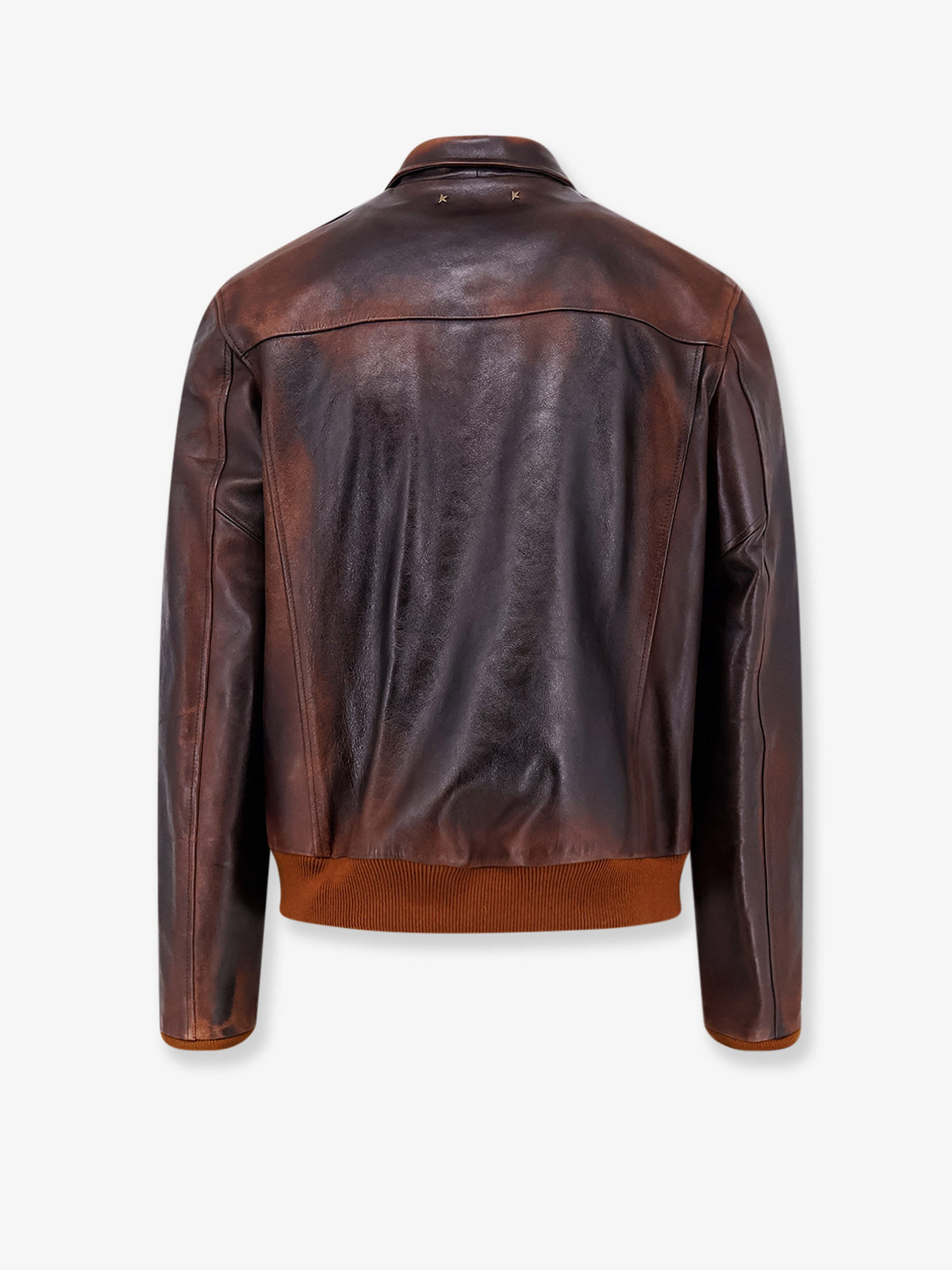 Giubbino in pelle Archive Distressed Effect