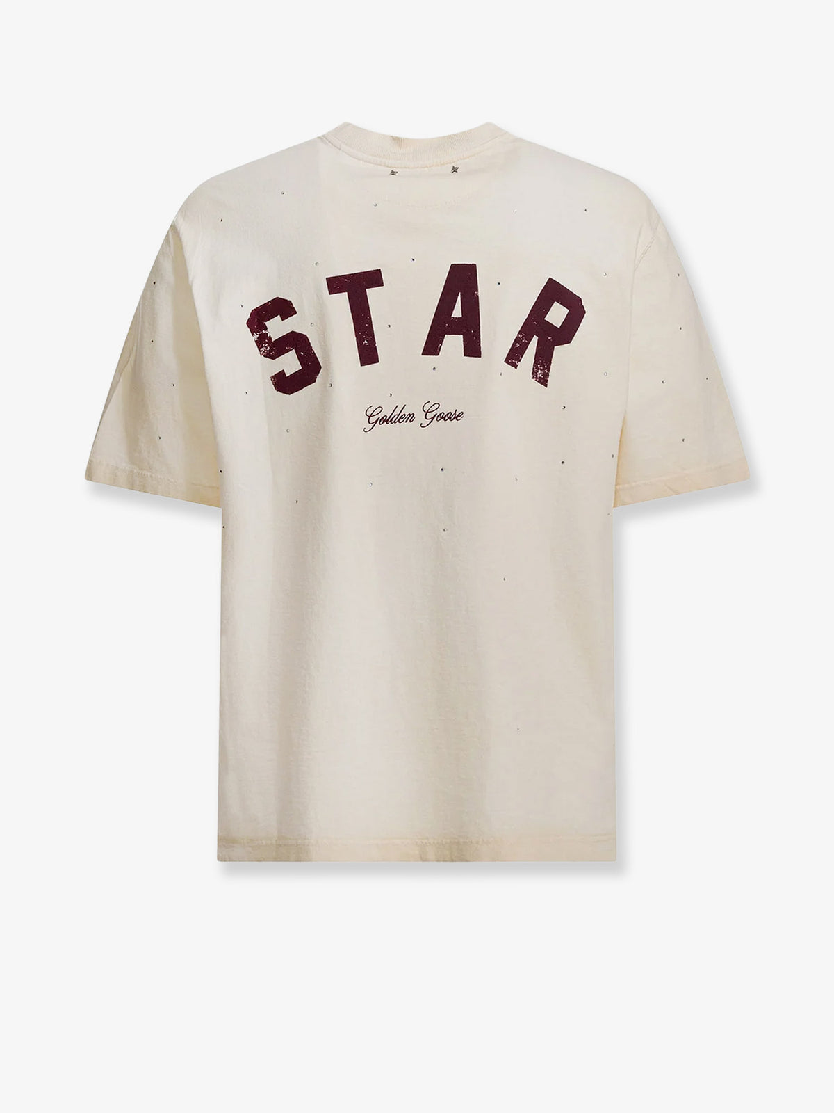 Cotton Star T-shirt with all-over rhinestones