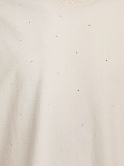 Cotton Star T-shirt with all-over rhinestones thumbnail