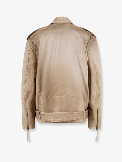 Phoebe Over leather jacket thumbnail