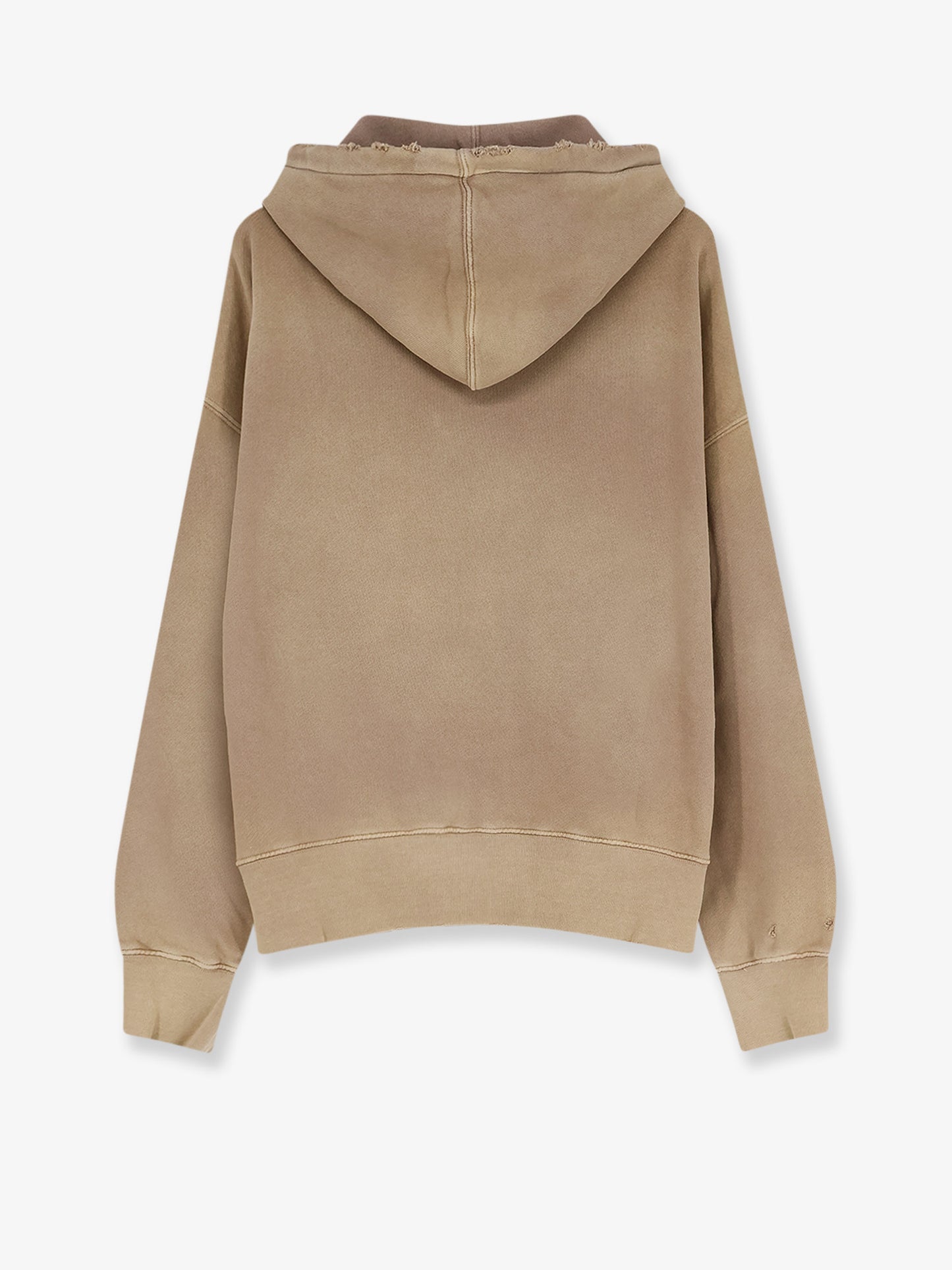 Cotton sweatshirt with front embroidered logo