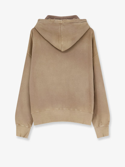 Cotton sweatshirt with front embroidered logo thumbnail