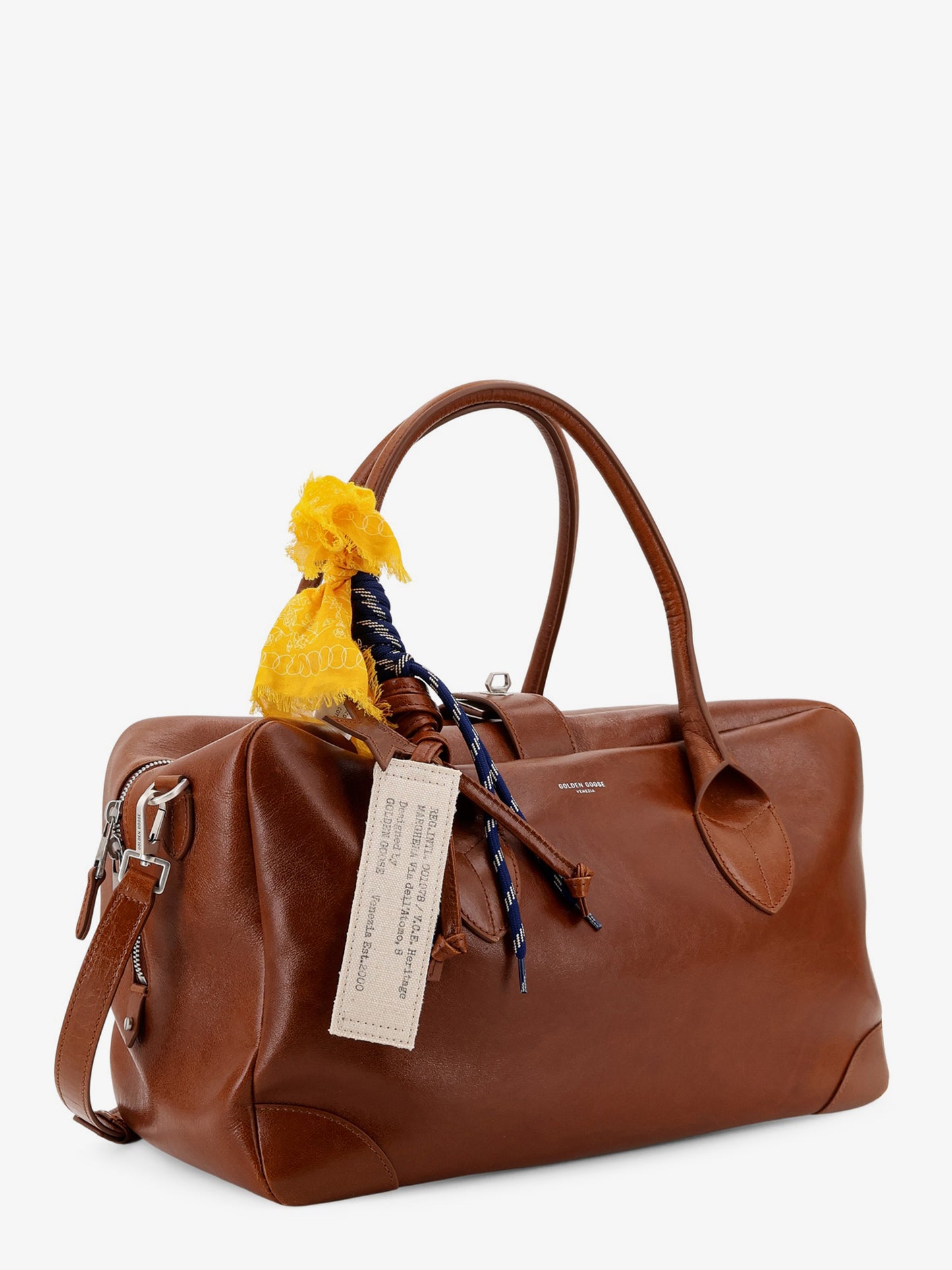 Vita leather handbag with front logo