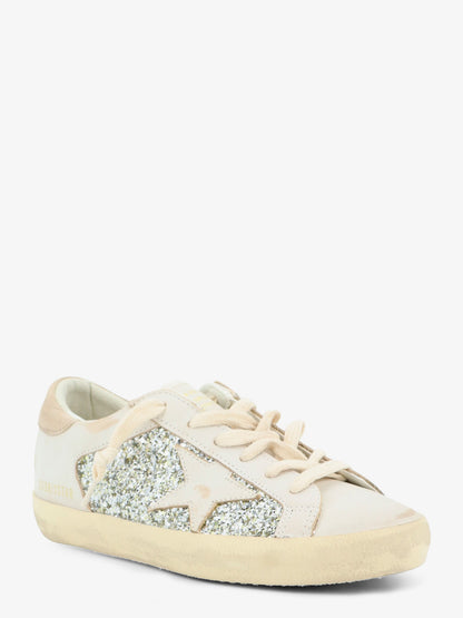 Superstar leather sneakers with all-over glitter pattern thumbnail