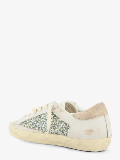 Superstar leather sneakers with all-over glitter pattern thumbnail