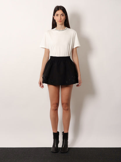 Cotton t-shirt with rhinestones thumbnail